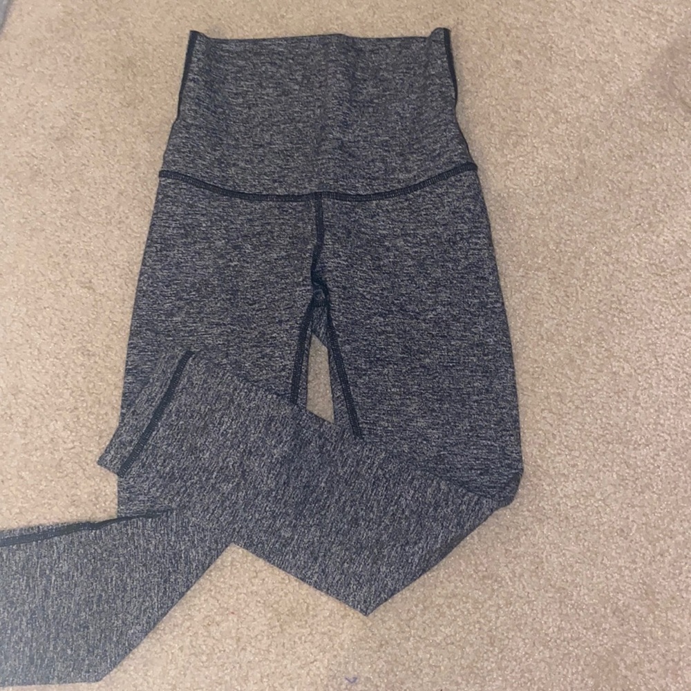 lululemon size 2 leggings gray heathered